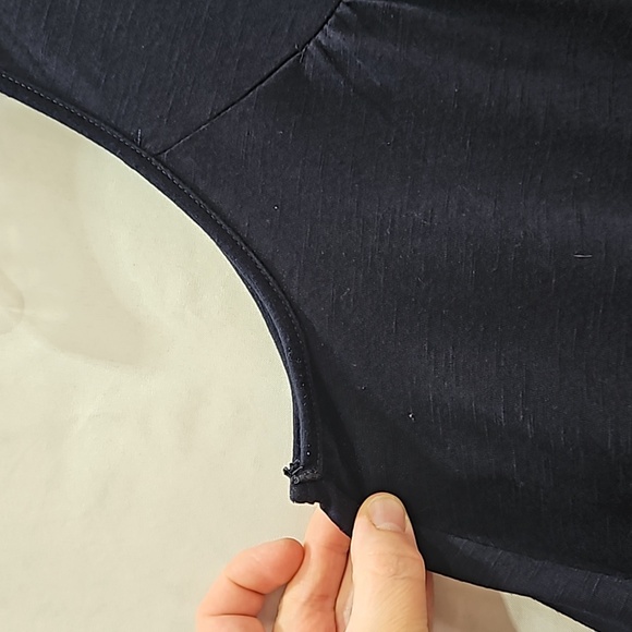 Xhilaration, Sz Medium, Navy Blue , Guipure Lace,Halter Top - Picture 7 of 11